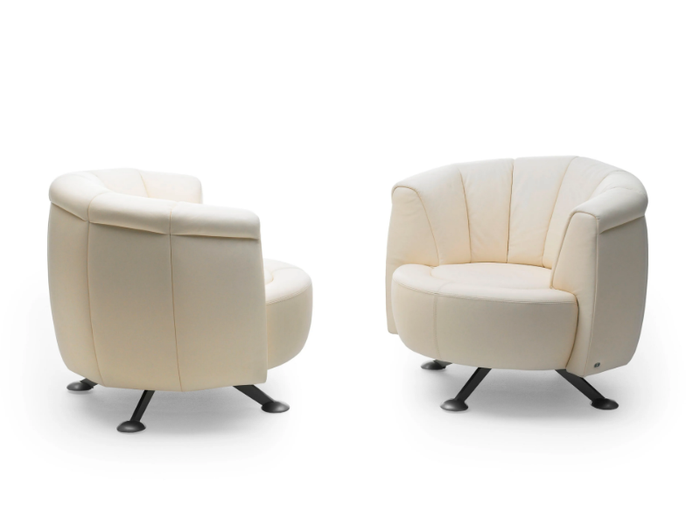 DS-164 SLIDE - Leather armchair with armrests _ de Sede